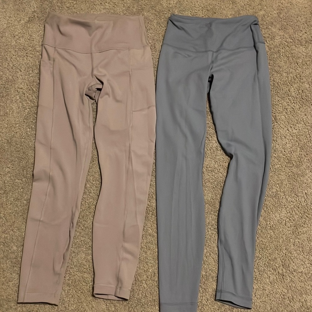 TWO athletic leggings